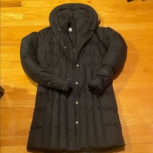 Columbia Black Hooded Puffer Coat